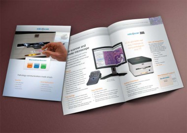 Mikroscan 8-page glossy corporate brochure