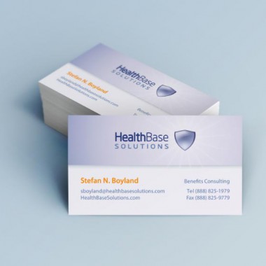Logo and Business Card Design for HealthBase Solutions
